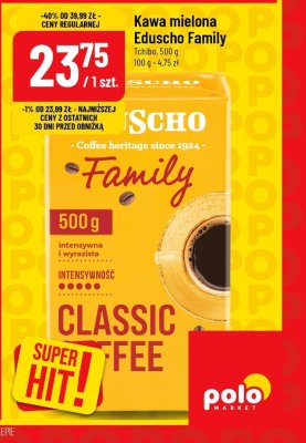 Kawa mielona Eduscho Family promocja w POLOmarket