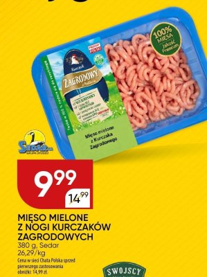 Mięso mielone z nogi kurczaków zagrodowych Sedar promocja w Chata Polska