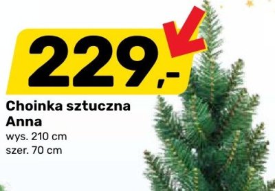 Choinka sztuczna Anna promocja w Bricomarche