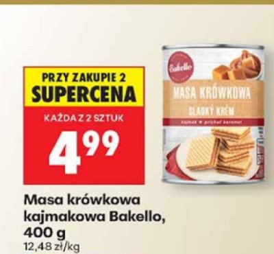 Masa krówkowa kajmakowa promocja w Biedronka