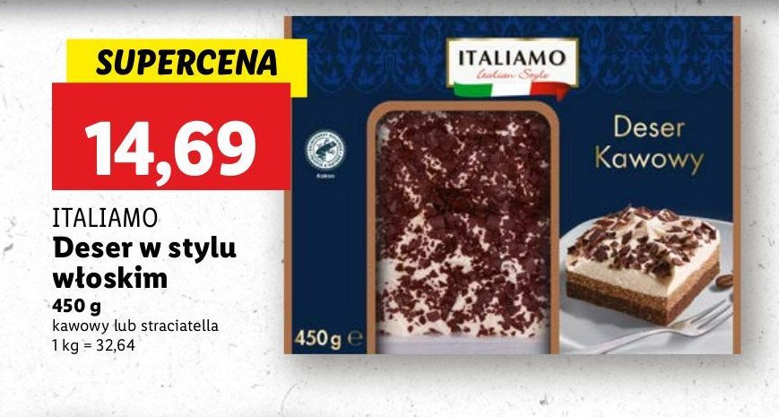 Deser stracciatella Italiamo promocja w Lidl