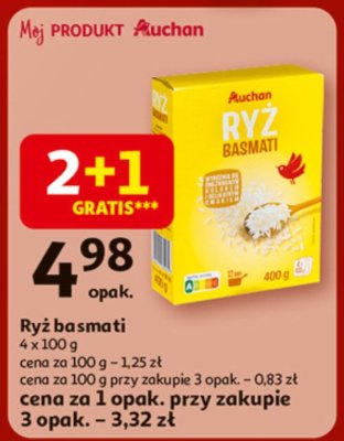 Ryż basmati promocja w Auchan