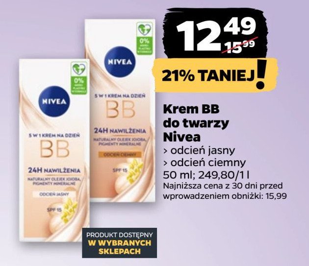 Krem nawilżający 5w1 upiększający cera śniada Nivea bb cream promocja