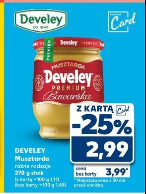Musztarda bawarska Develey promocja w Kaufland