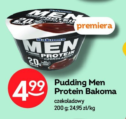 Pudding czekoladowy Bakoma men protein promocja