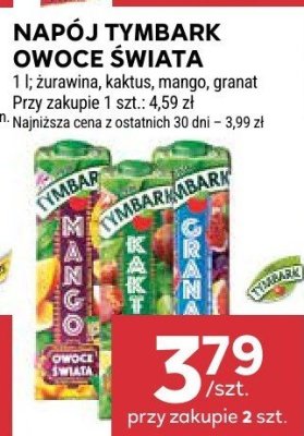 Napój TYMBARK OWOCE ŚWIATA promocja w Stokrotka