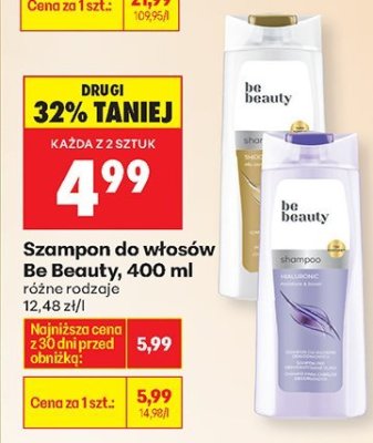 Szampon do włosów Be Beauty, 400 ml promocja w Biedronka