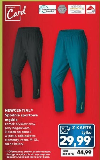 Spodnie męskie Newcential promocja