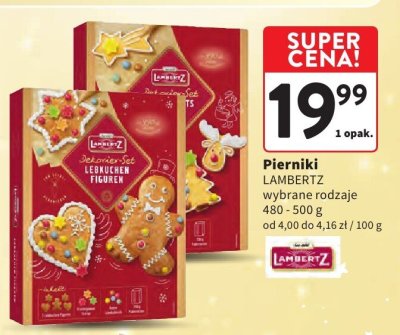 Pierniki Lambertz wybrane rodzaje promocja w Intermarche