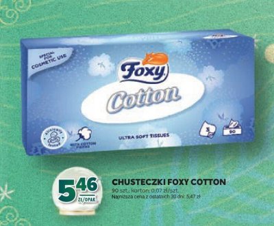 Chusteczki Foxy Cotton promocja w Stokrotka