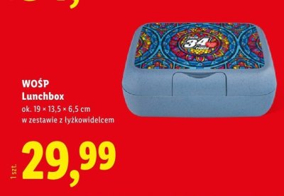 Lunchbox w zestawie z łyżkowidelcem promocja w Lidl