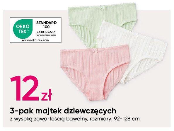 Majtki dziewczęce 92-128 cm promocja