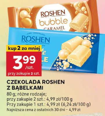 Czekolada Roshen z bąbelkami promocja w Stokrotka