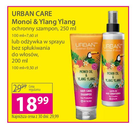 Szampon monoi & ylang ylang Urban care summer edition promocja