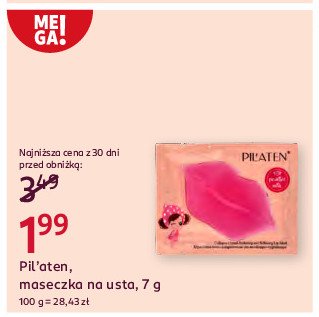 Maseczka do ust kolagenowa Pilaten promocja w Rossmann