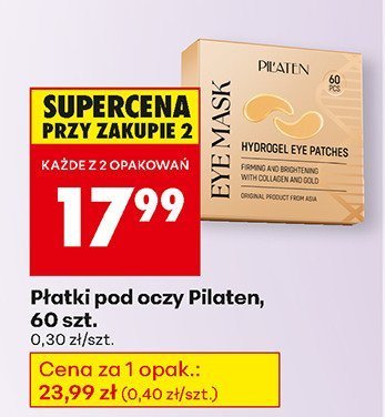Płatki pod oczy Pilaten, 60 szt. promocja w Biedronka