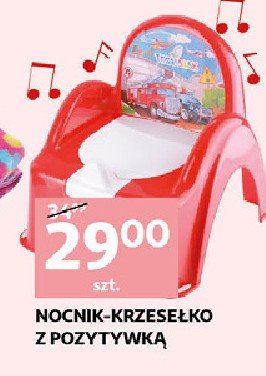 Nocnik krzesełko z pozytywką auta czerwone Tega baby promocja