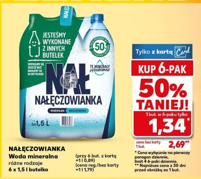 Woda mineralna NAŁĘCZOWIANKA promocja w Kaufland