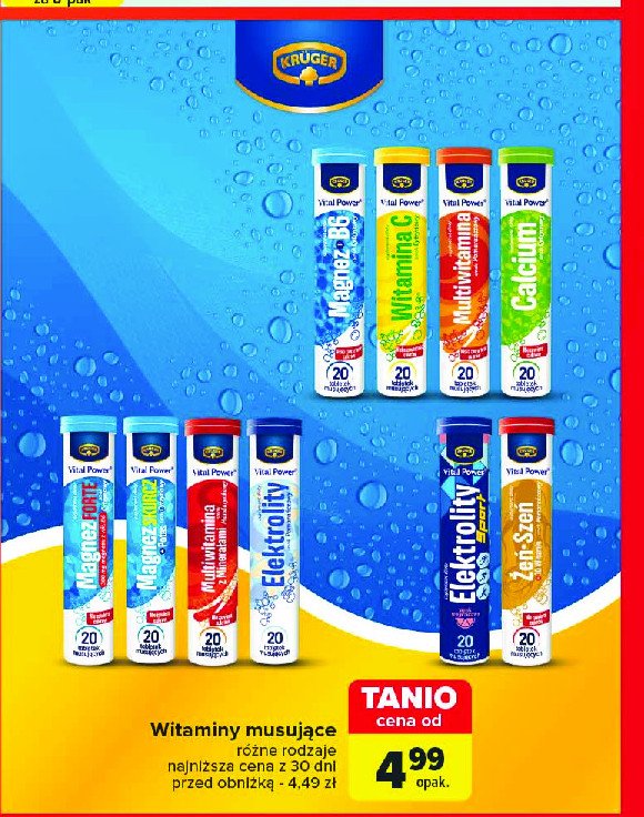 Tabletki musujące żeń-szeń plus Kruger promocja