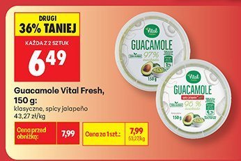 Guacamole Vital Fresh, 150 g, spicy jalapeno promocja w Biedronka