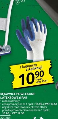 Rękawice bawełniane lateksowe 6 par promocja w Selgros