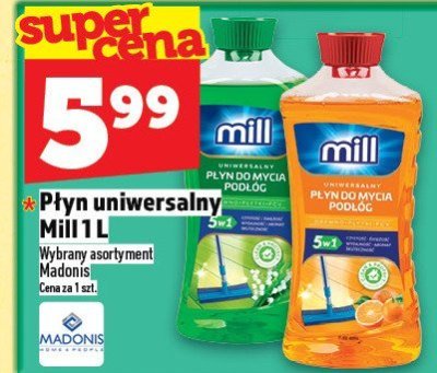Płyn uniwersalny Mill 1 L promocja w TOPAZ
