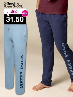 Spodnie męskie Aspern Polo promocja w Woolworth