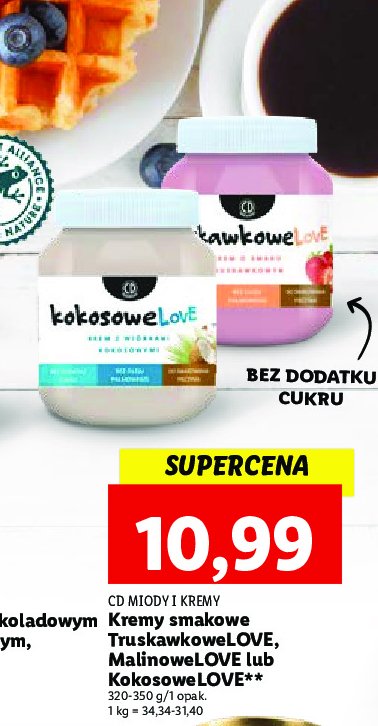 Krem malinowelove Cd miody i kremy promocja