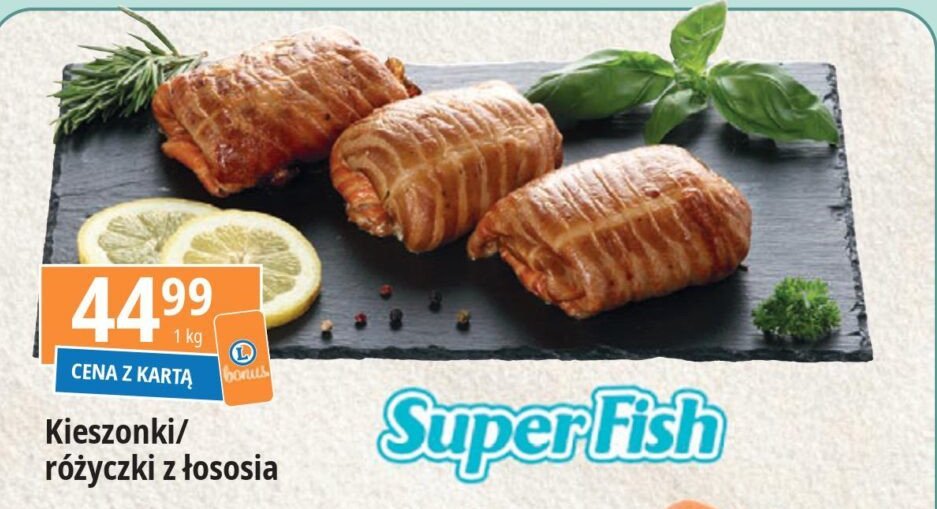 Kieszonki z łososia Superfish promocja