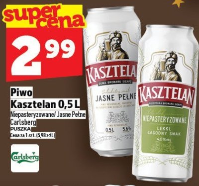 Piwo Kasztelan 0,5l promocja w TOPAZ