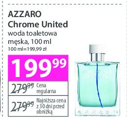 Woda toaletowa Azzaro chrome united promocja
