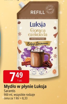 Mydło w płynie Luksja Saranta promocja w Leclerc