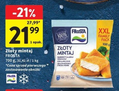 Złoty mintaj FROSTA promocja w Intermarche