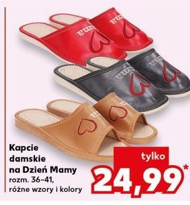 Kapcie damskie 36-41 promocja w Kaufland