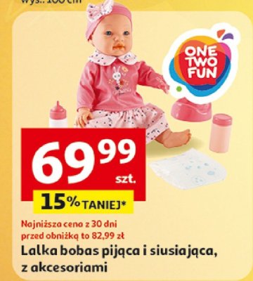 Lalka bobas pijąca i siusiająca, z akcesoriami promocja w Auchan