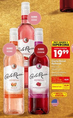 Wino Carlo Rossi Refresh Peach / Pomegranate 750 ml promocja w Biedronka