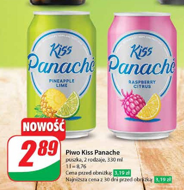 Piwo Kiss panache rasberry citrus promocja