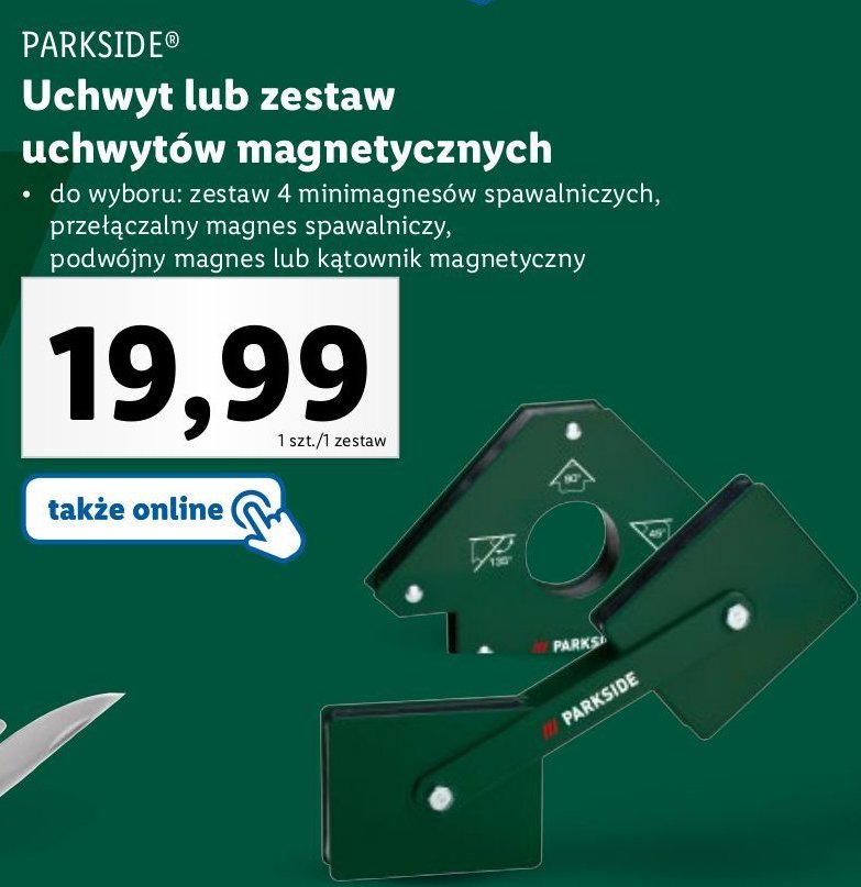 Zestaw minimagnesów spawalniczych Parkside promocja