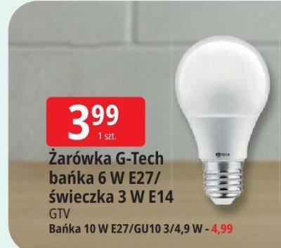 Żarówka G-Tech bańka 6 W E27 promocja w Leclerc