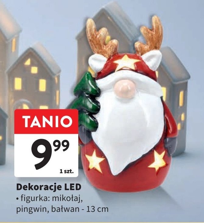 Dekoracja led mikołaj promocja