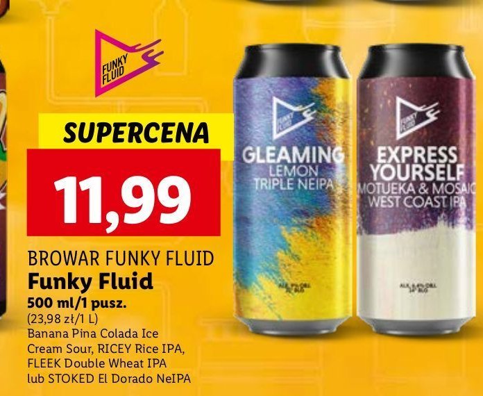 Piwo Funky fluid fleek double wheat ipa promocja