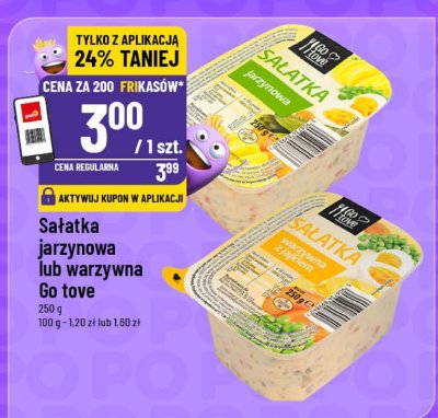 Sałatka jarzynowa lub warzywna Go tove promocja w POLOmarket