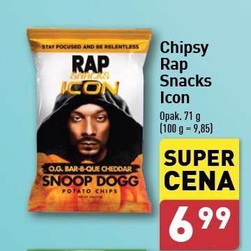 Chipsy cheddar mix Rap snacks promocja w Aldi