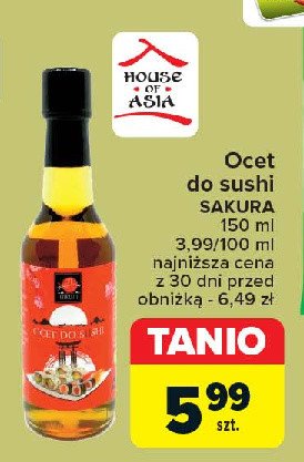 Ocet do sushi Sakura promocja