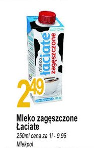 Mleko zag臋szczone nies艂odzone 艁aciate promocja