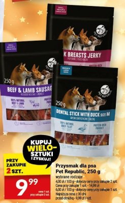 Przysmak dla psa Pet Republic 250 g wybrane rodzaje promocja w Twój Market