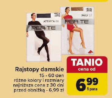 Rajstopy damskie daily 15 den Per te promocja