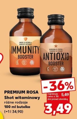 Shot witaminowy Premium Rosa różne rodzaje 100 ml butelka promocja w Kaufland