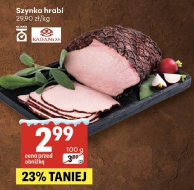 Szynka hrabi promocja w Delikatesy Centrum