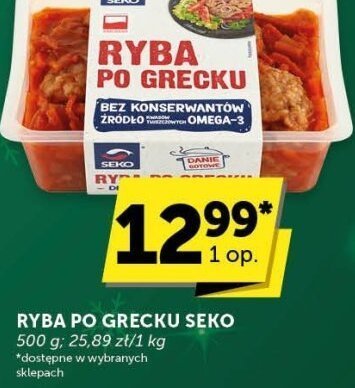Ryba po grecku Seko promocja w Euro Sklep